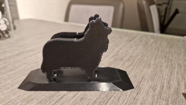 SUPERDANT Serviettenhalter 'Love And Dog' – Rustikaler Metall-Halter Mit Pfotenabdruck, 13,5x10,8x5 Cm